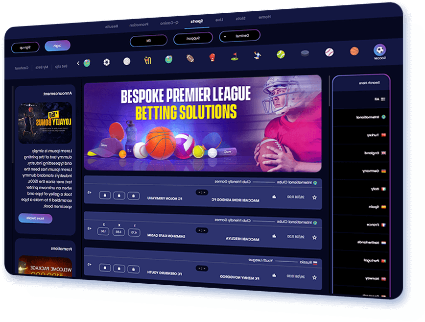 Bespoke Premier League Betting Solutions