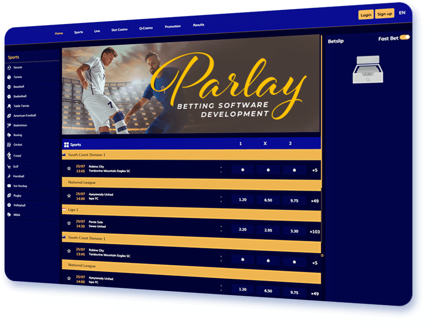 Parlay Betting Software Development