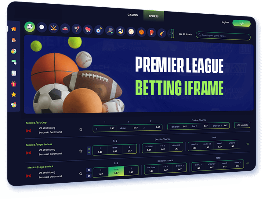 Premier League Betting iFrame