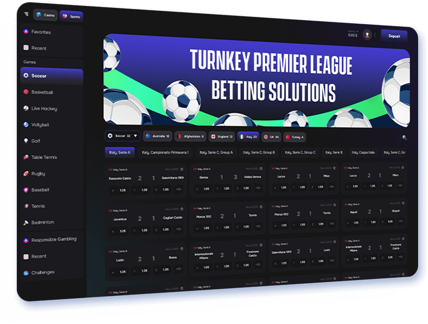 Turnkey Premier League Betting Solutions