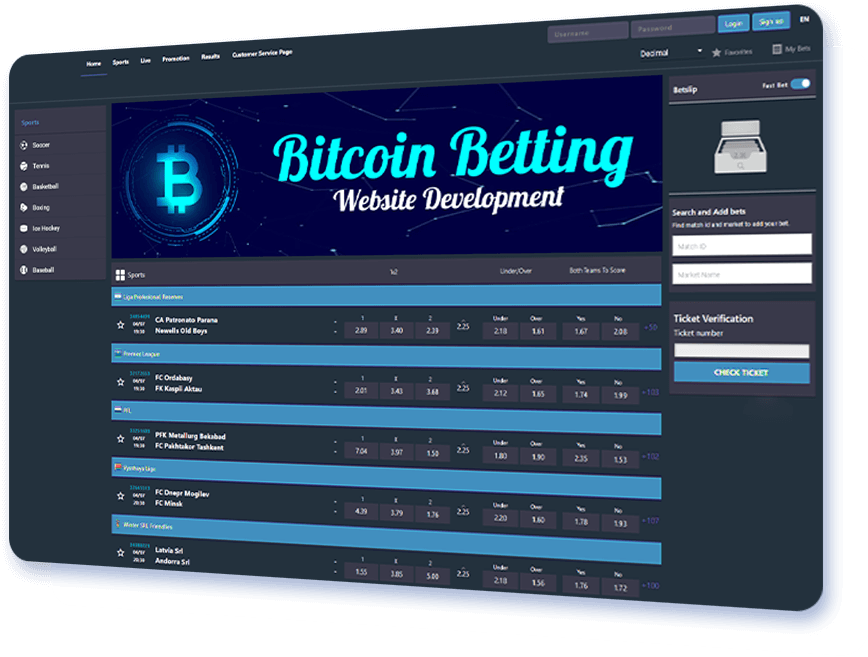 Bitcoin Betting Website Development