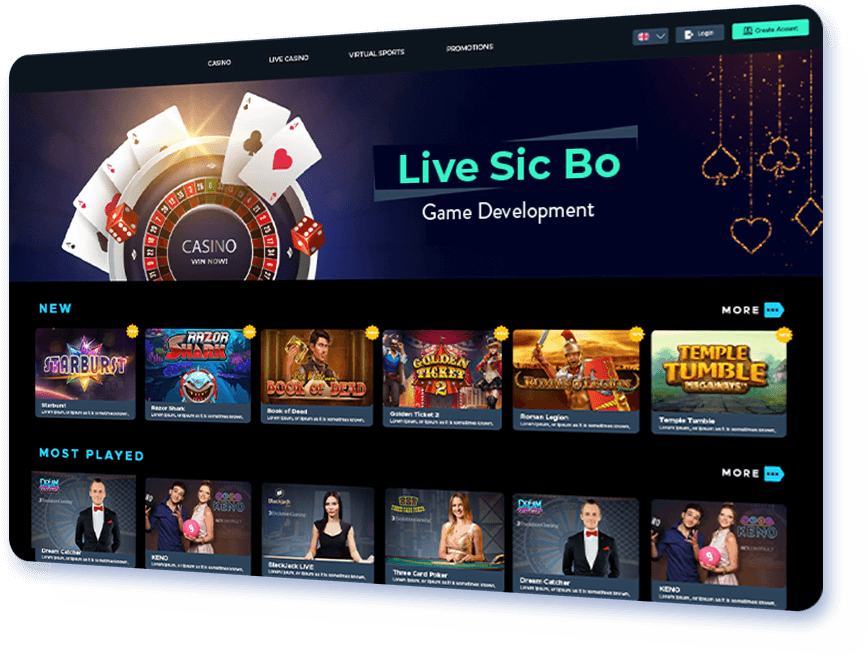 Live Sic Bo Game Development