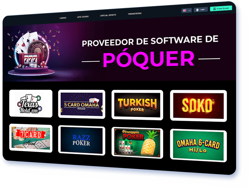 Proveedor de software de póquer
