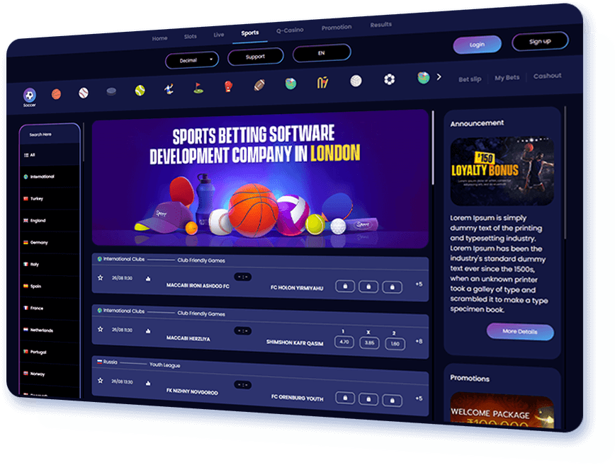 Sports Betting Software Development Company in London
