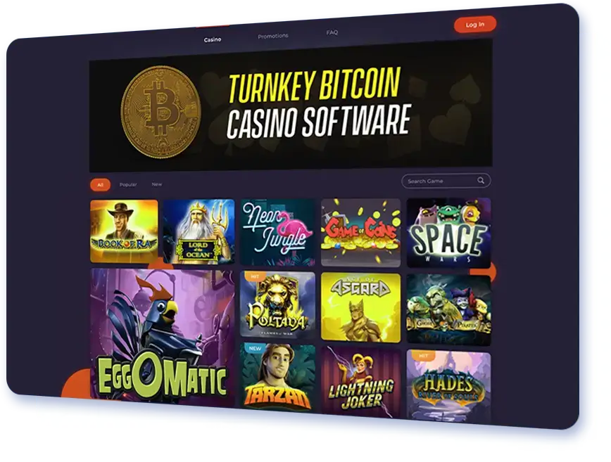 Turnkey Bitcoin Casino Software