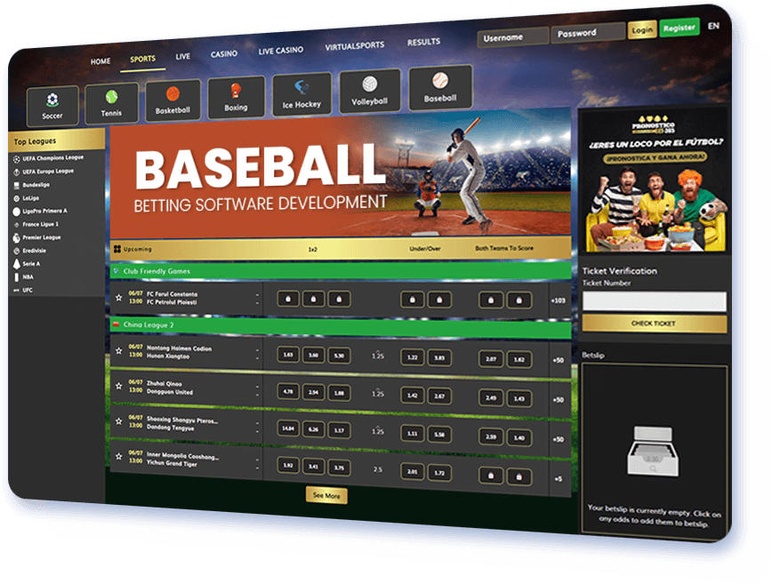 Baseball Betting Software